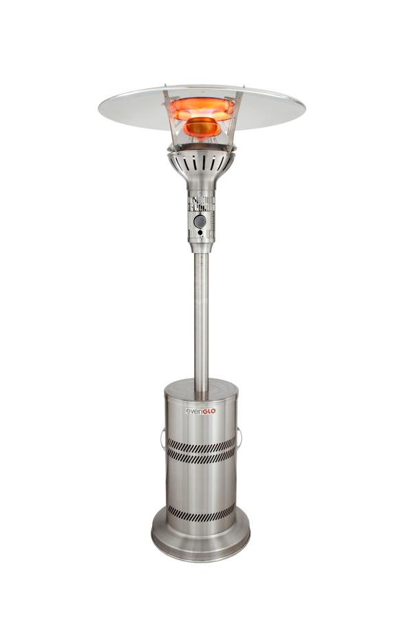 EvenGLO Portable Propane Patio Heater - Stainless Steel Finish